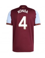 Moške Nogometnih dresov Aston Villa Ezri Konsa #4 Domači 2025-26 Kratki rokavi